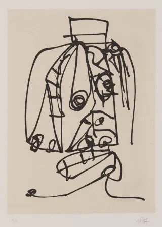 Aguafuerte Y Aguatinta Saura - Frauen portrait mit Hut 3