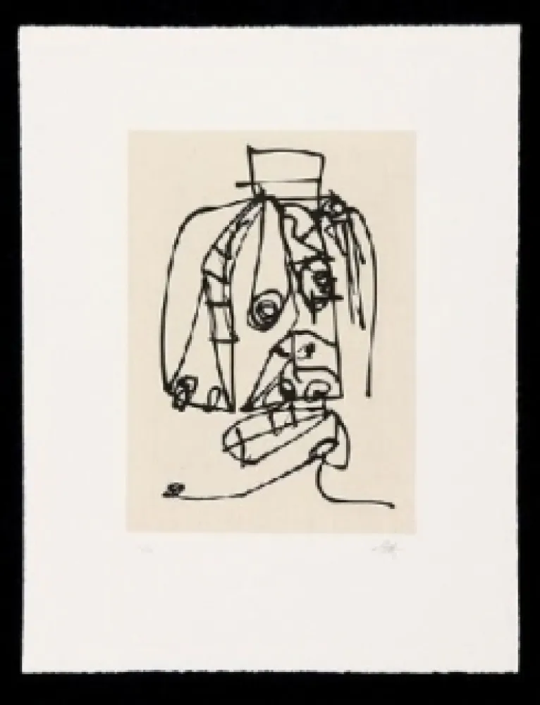 Aguafuerte Y Aguatinta Saura - Frauen Portrait mit Hut 3