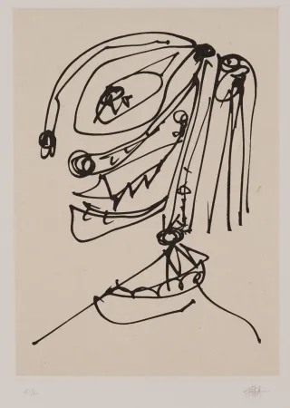 Aguafuerte Y Aguatinta Saura - Frauen portrait mit Hut 4