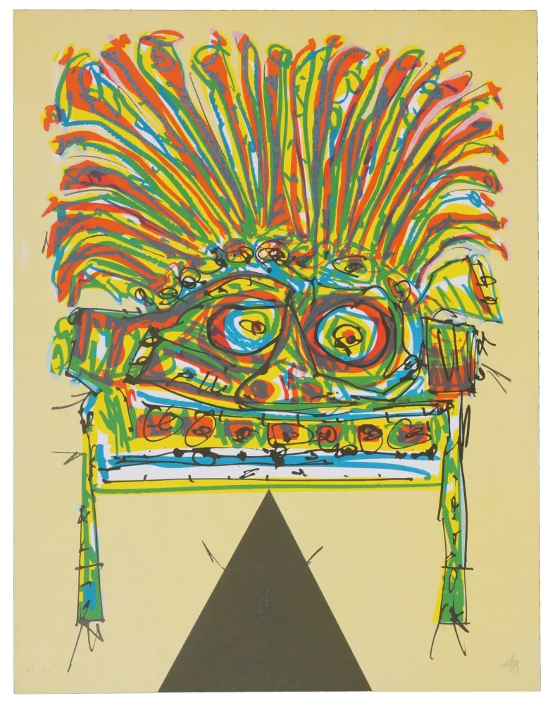 Litografía Saura - India