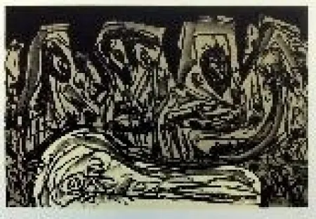 Litografía Saura - Kafka 3