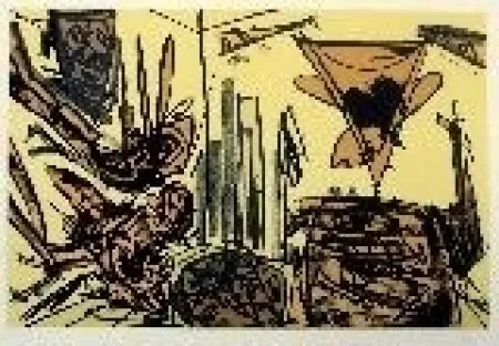 Litografía Saura - Kafka 5