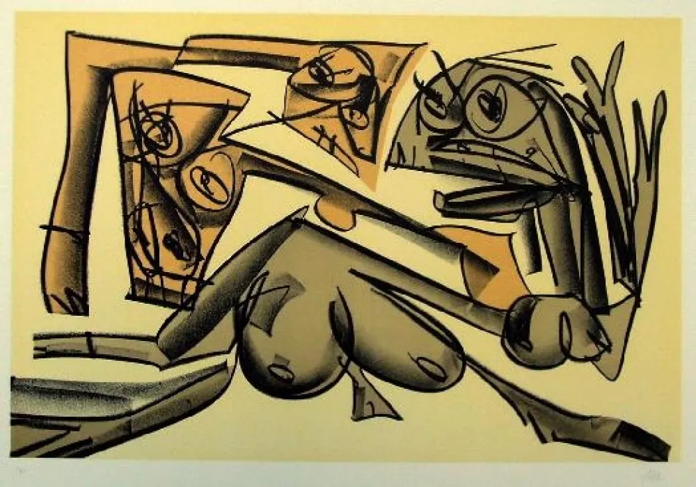 Litografía Saura - Kafka