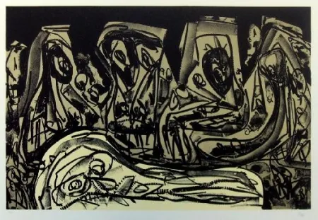 Litografía Saura - Kafka