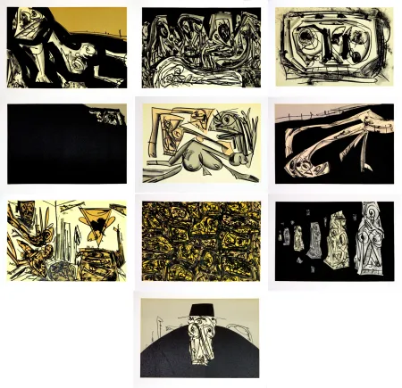 Sin Técnico Saura - Kafka - Tagebücher  (10 original lithograph)