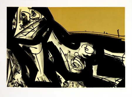 Litografía Saura - Kafka - Tagebücher I