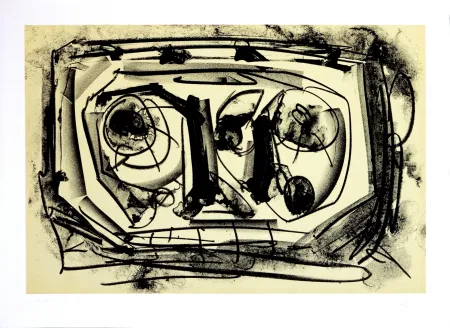 Litografía Saura - Kafka - Tagebücher III