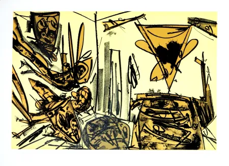 Litografía Saura - Kafka - Tagebücher VI