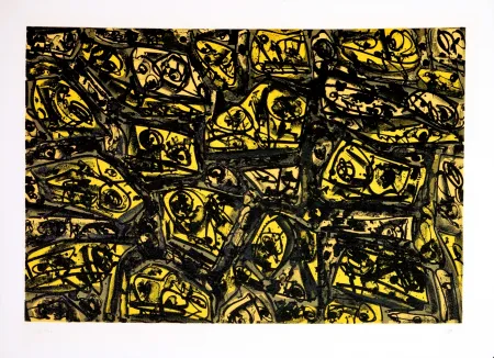 Litografía Saura - Kafka - Tagebücher VII