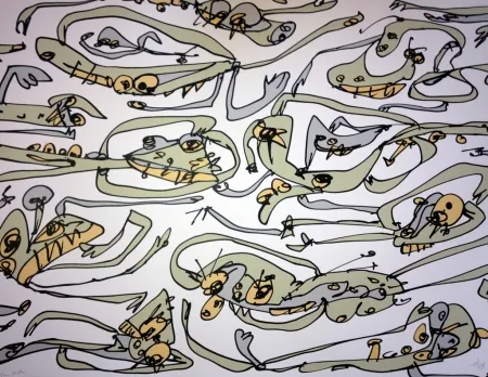 Litografía Saura - LA PARESSE