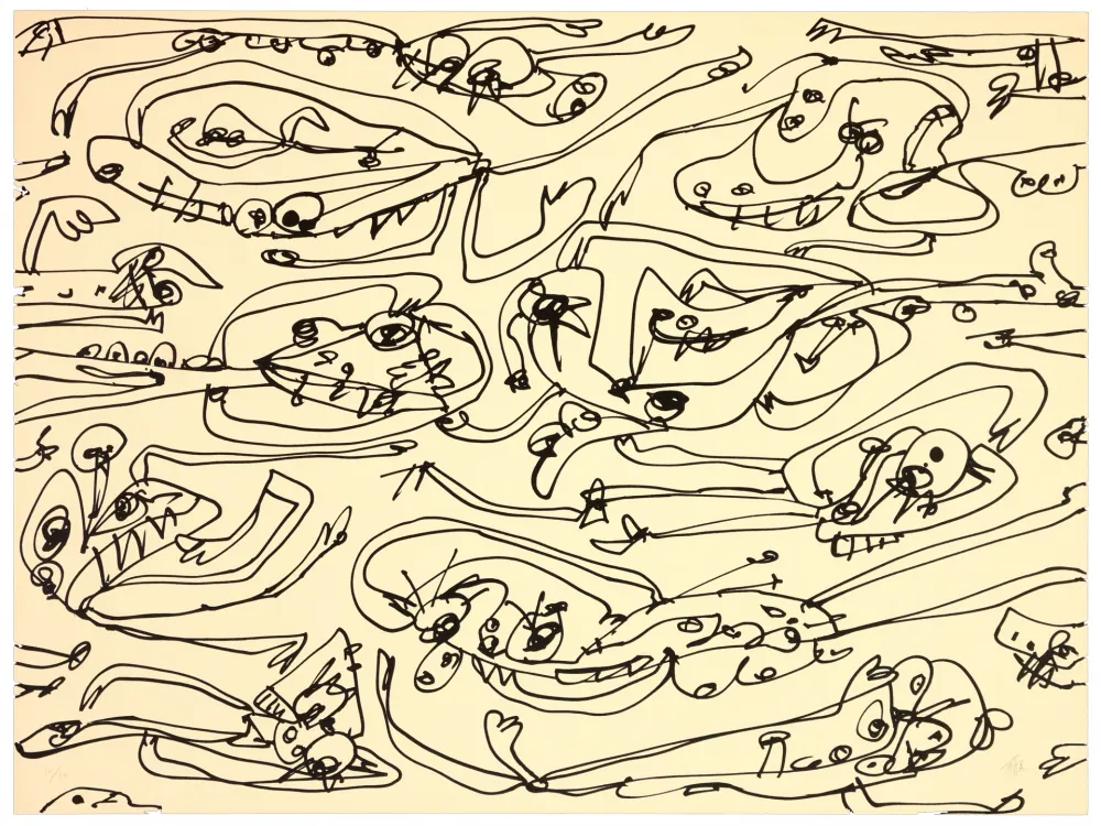 Litografía Saura - La paresse