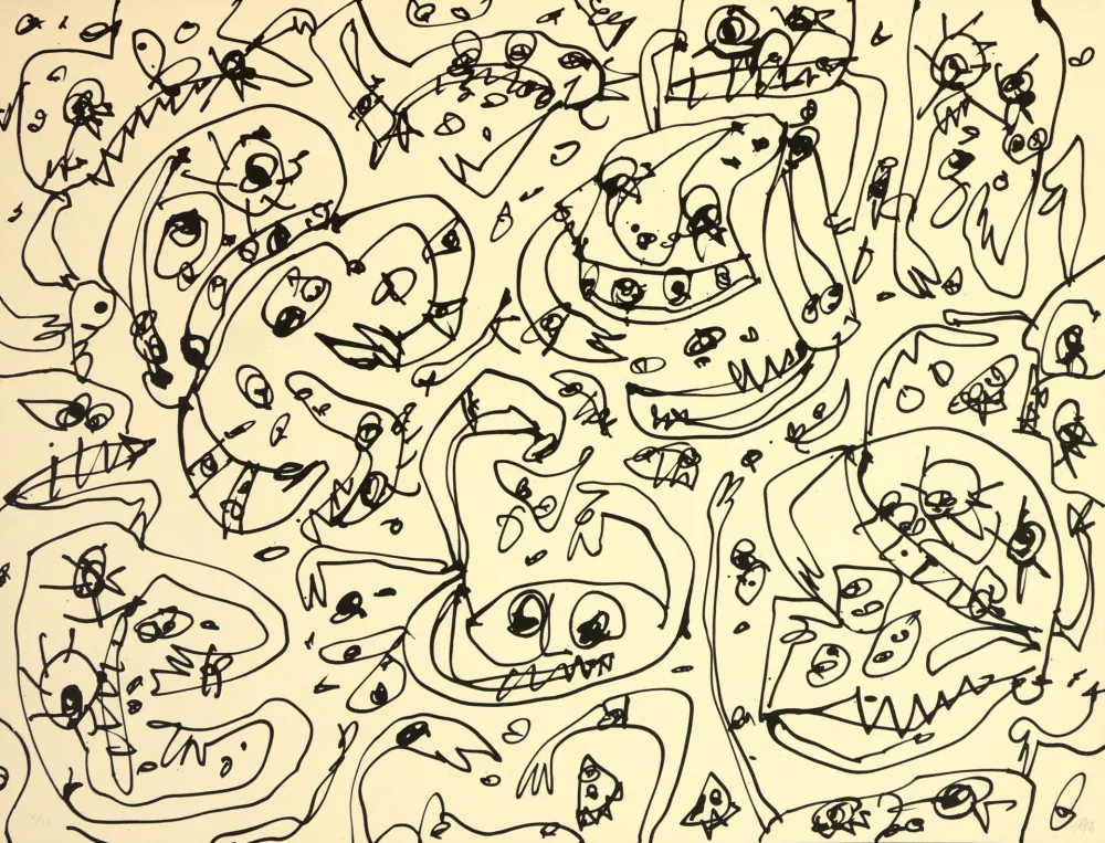 Litografía Saura - L'Avarice