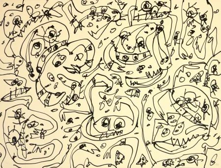 Litografía Saura - L'Avarice