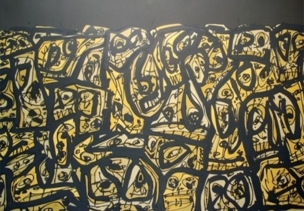 Litografía Saura - Les Gens