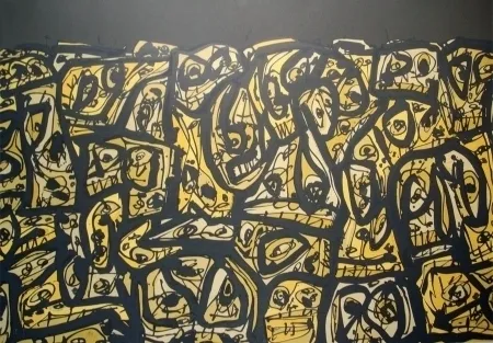 Litografía Saura - Les Gens