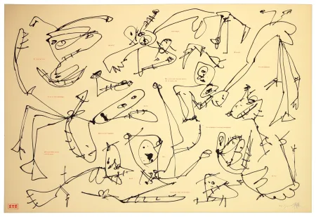 Litografía Saura - Les quatre saisons, Été