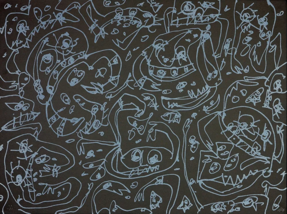 Litografía Saura - Les Sept pêchés capitaux