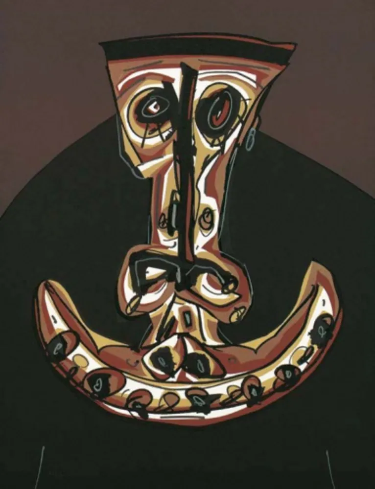 Litografía Saura - Melanchton II