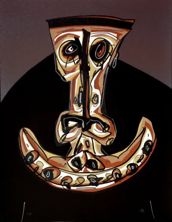 Litografía Saura - Melanchton II, Une chaire d'ombre