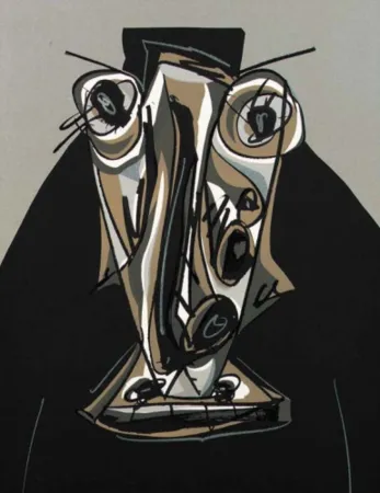 Litografía Saura - Melanchton III