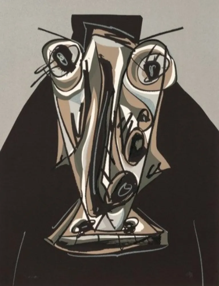 Litografía Saura - Melanchton III