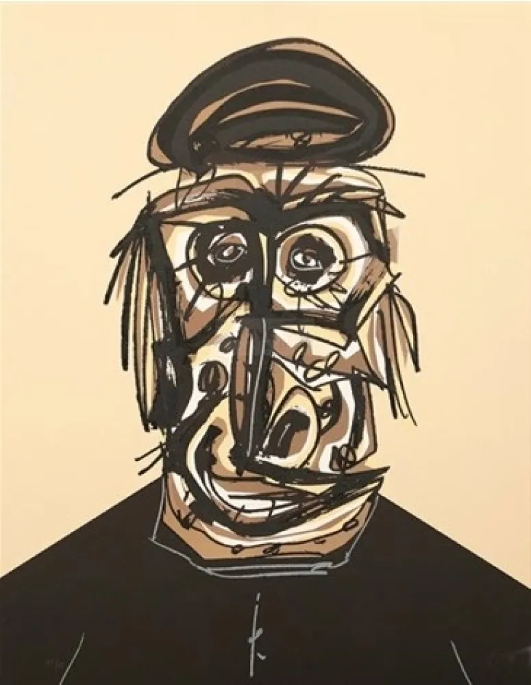 Litografía Saura - Melanchton IV