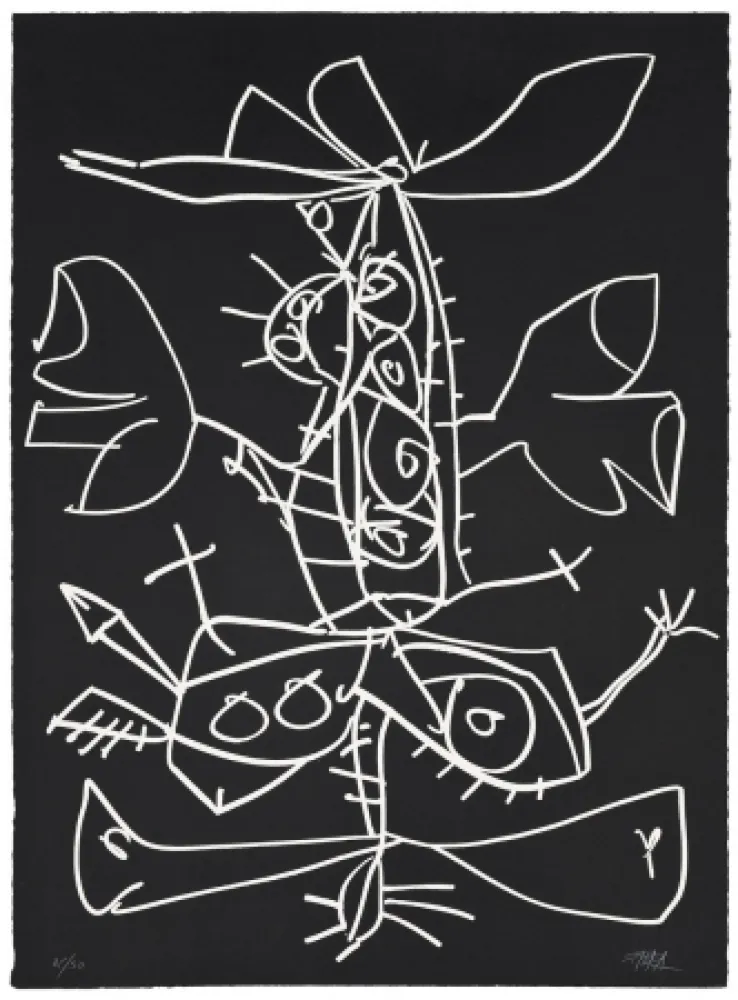 Aguatinta Saura - Novisaurias