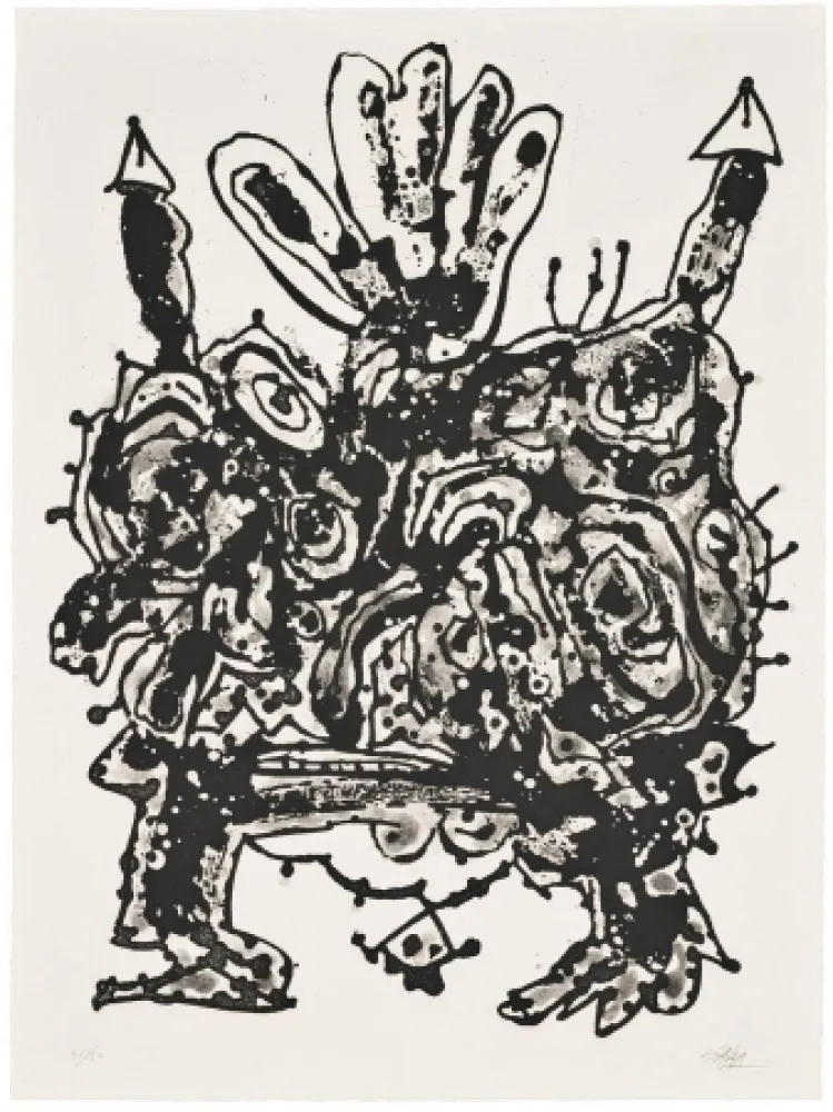 Aguatinta Saura - Novisaurias