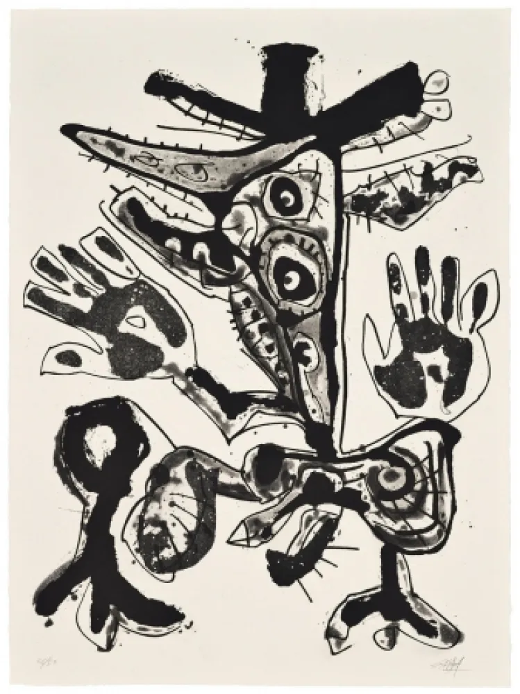 Aguatinta Saura - Novisaurias