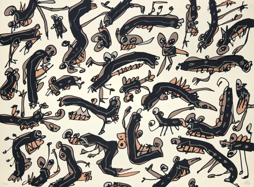 Litografía Saura - Péchés capitaux 2 L'envie