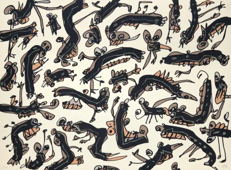 Litografía Saura - Péchés capitaux 2 L'envie