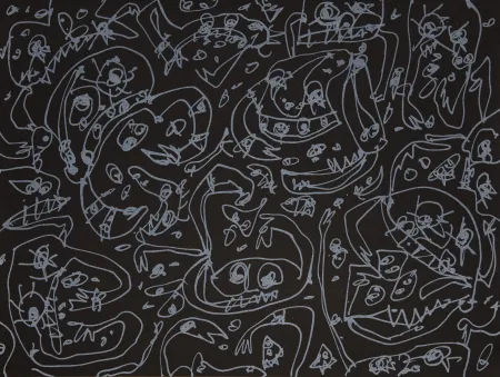 Litografía Saura - Péchés capitaux 5 Avarice