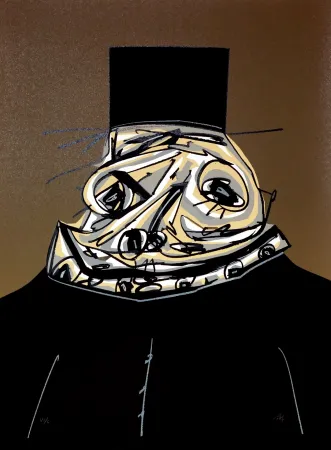 Litografía Saura - Philippe II,  Une chaire d'ombre