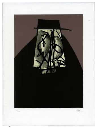 Litografía Saura - Portrait I