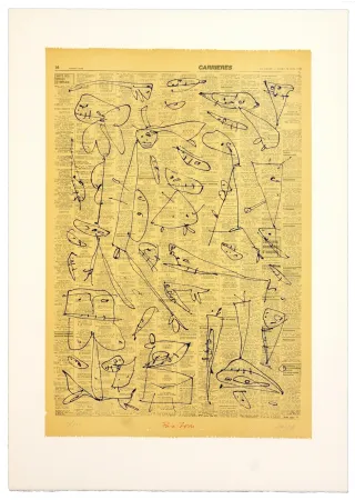 Litografía Saura - Pour Jorn