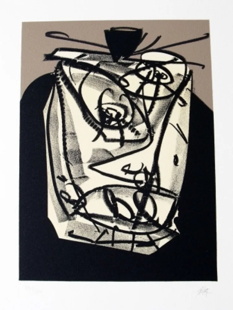 Litografía Saura - Retrato