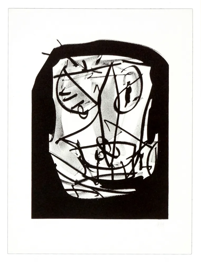 Litografía Saura - Retrato