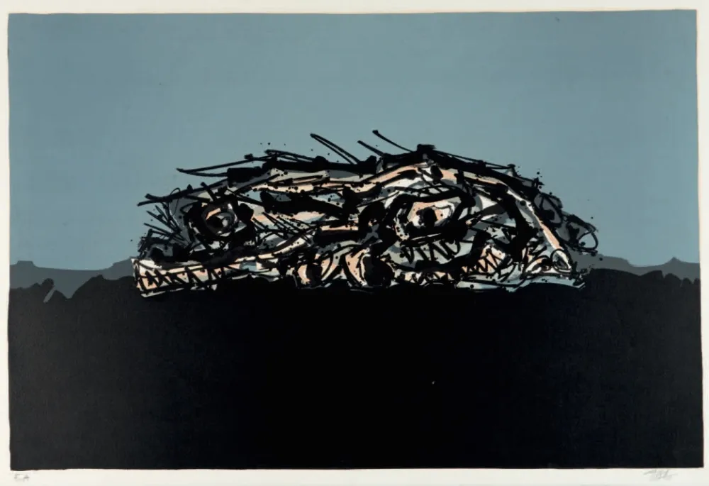 Litografía Saura - Retrato imaginario de Goya