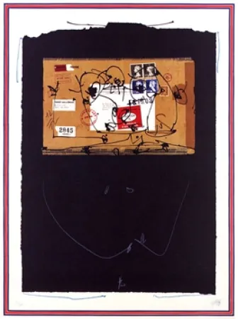 Litografía Saura - Sans Titre