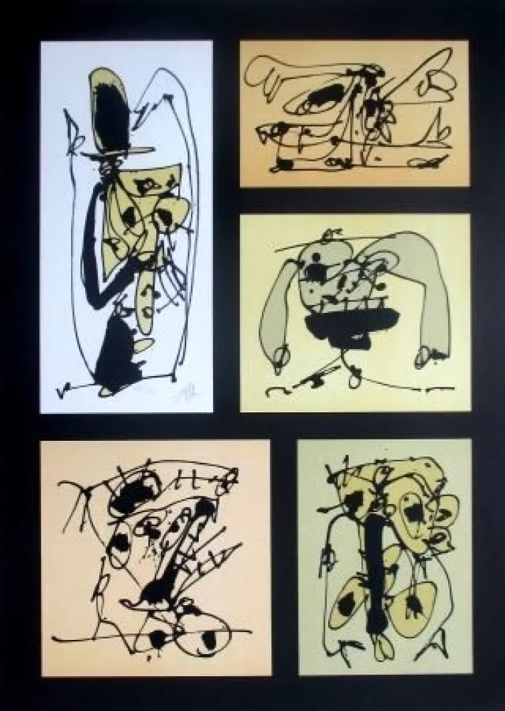 Litografía Saura - Sans Titre