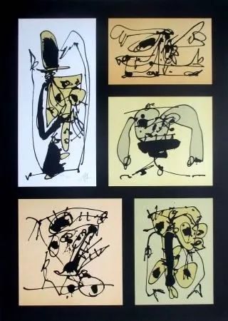 Litografía Saura - Sans Titre