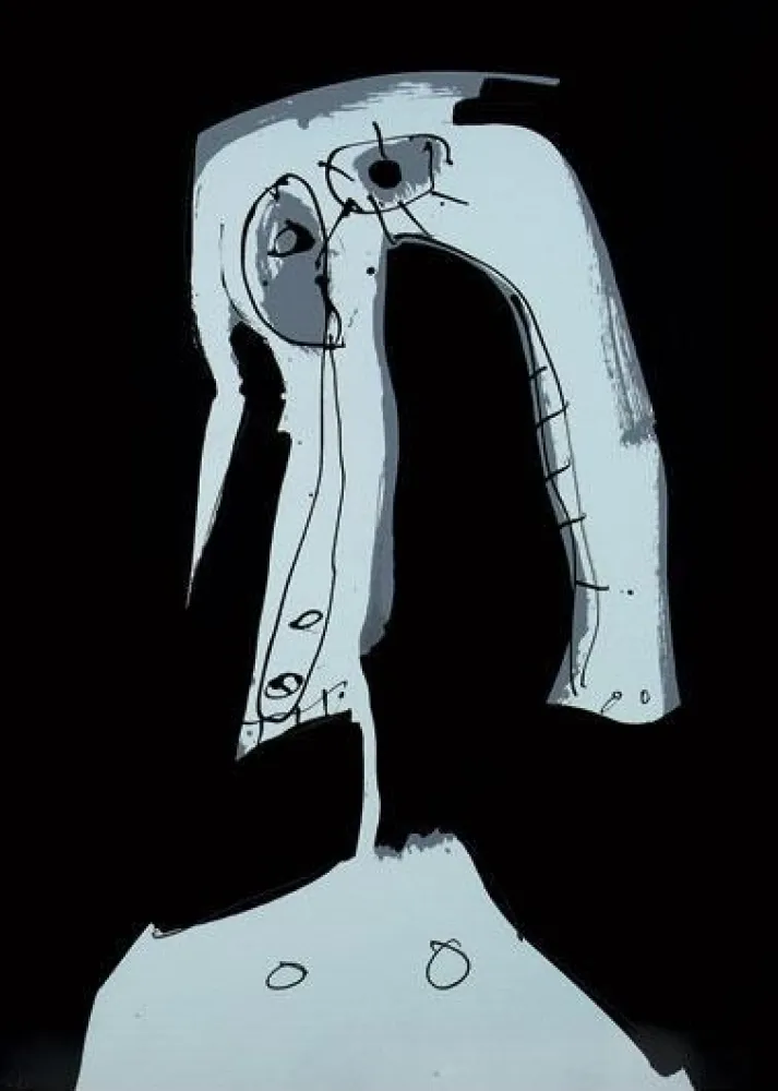 Serigrafía Saura - Sans Titre 