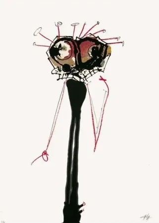 Serigrafía Saura - Sans titre