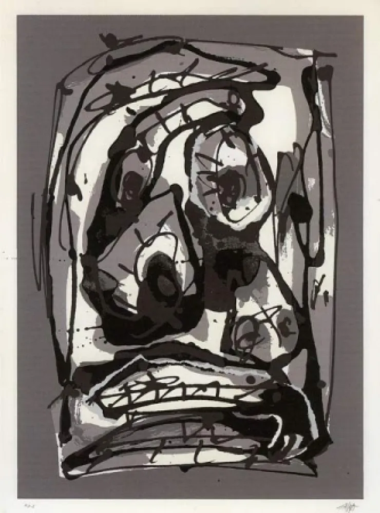 Serigrafía Saura - Serie Emblemas, plancha 3