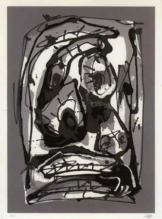 Serigrafía Saura - Serie Emblemas, plancha 3