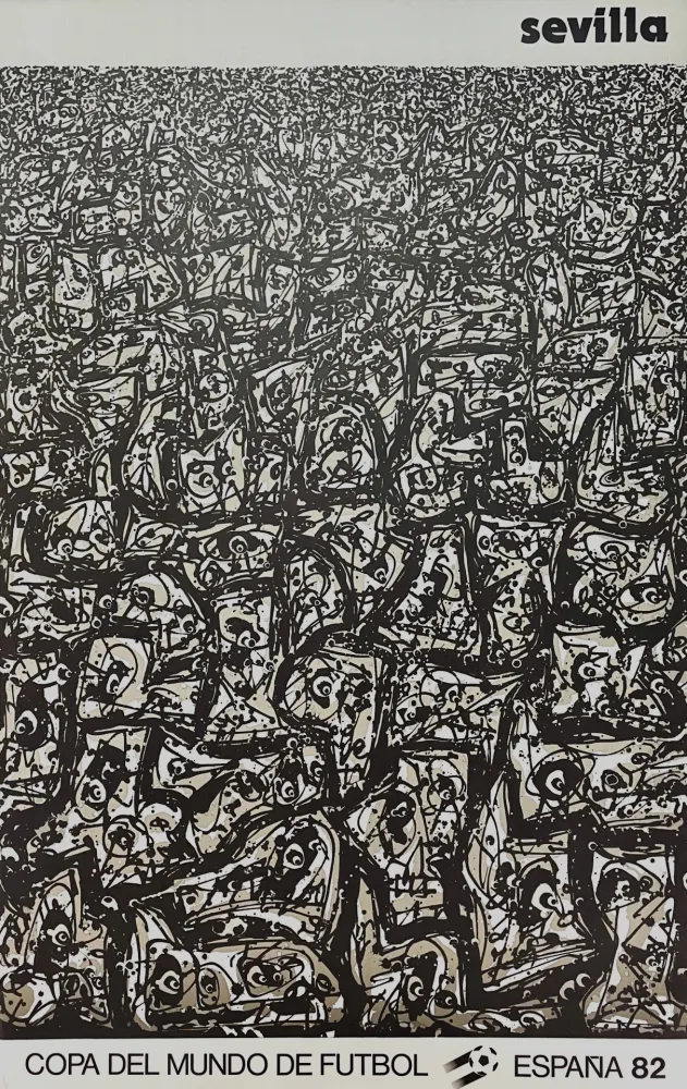 Cartel Saura - Sevilla - Copa del Mundo de futbol