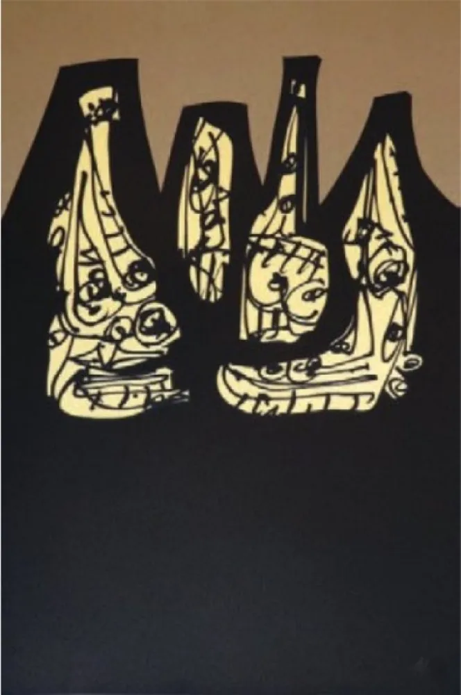 Litografía Saura - Si mi la ré