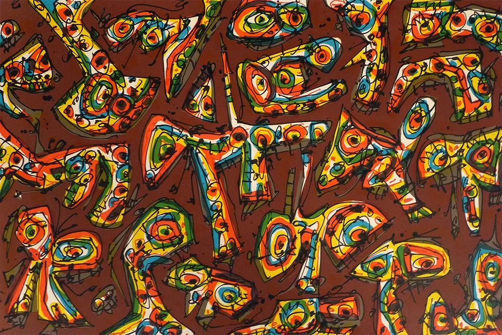 Litografía Saura - S/T