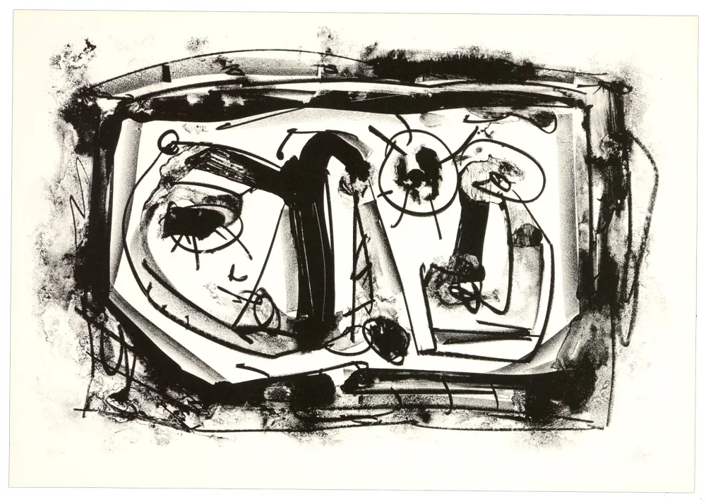 Litografía Saura - Suaire