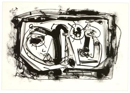 Litografía Saura - Suaire